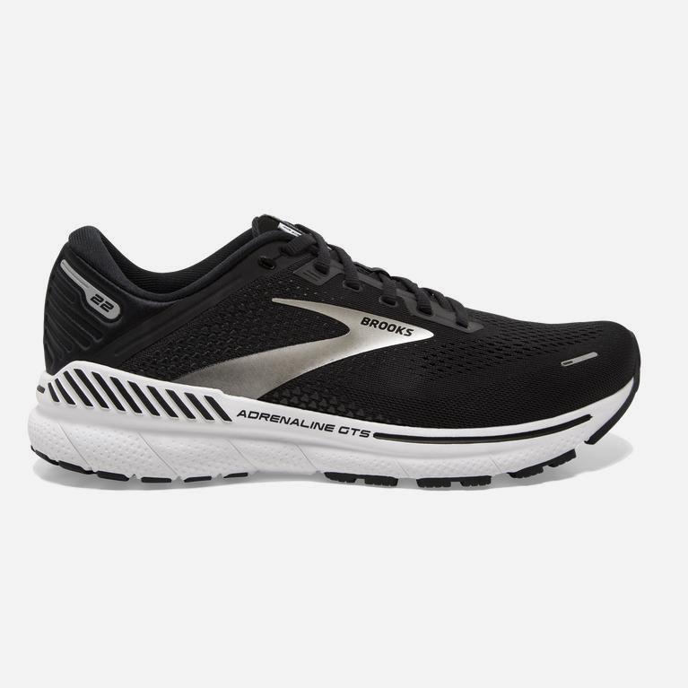 Brooks Adrenaline Gts 22 Womens Supportive Walking Shoes Ireland Black/Silver/Anthracite (MBXT-97354